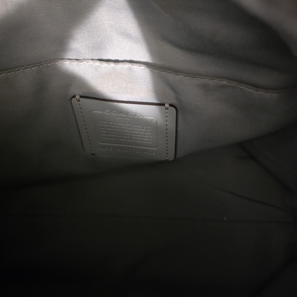 Coach Heather Blue And Taditinal Khaki Shoulder Bag - Picture 7 of 9